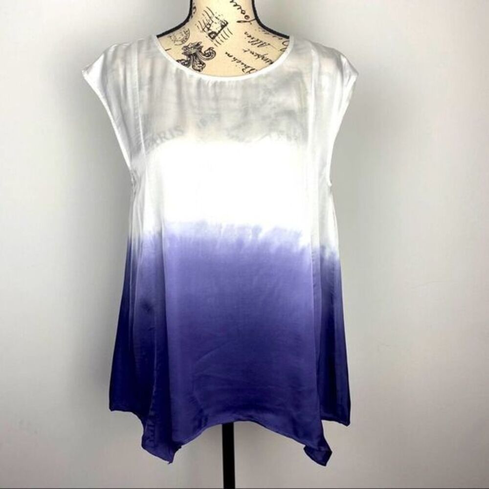 Heather by Bordeaux Ombre Trapeze Top Twilight S